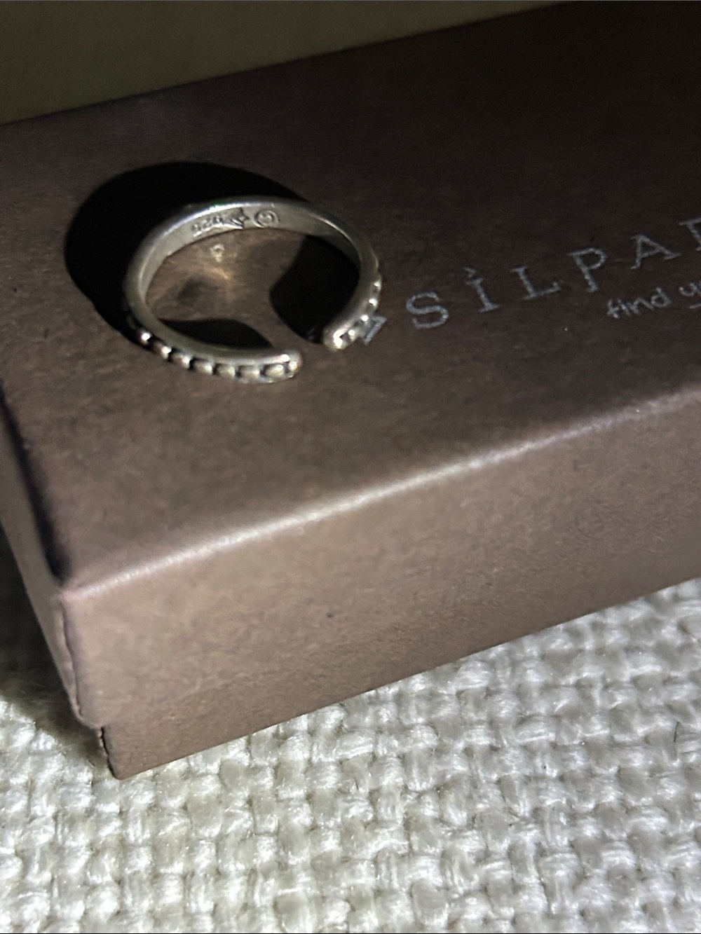 Silpada Silver Beaded Toe Ring - Picture 2 of 3